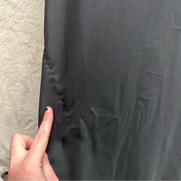 Betsy and Adam black whimsigoth prom dress chiffon fairy grunge women’s 8 - Picture 6 of 8